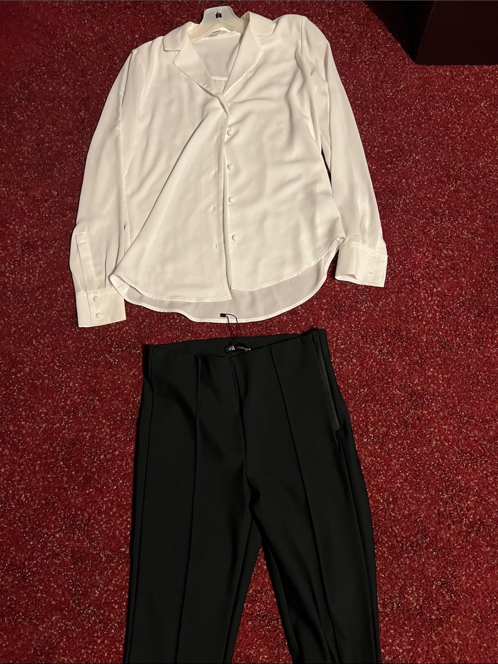 X Calvin Klein xxs blouse Zara M slacks set